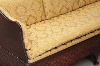TRÅGSOFFA, rokokostil, 1800-talets andra hälft.