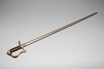 OFFICERSVÄRJA, Sverige 1800-tal, märkt G E Svalling, Eskilstuna.