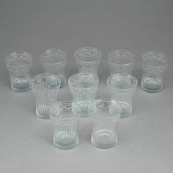 GLAS, 10 st, tidigt 1800-tal.