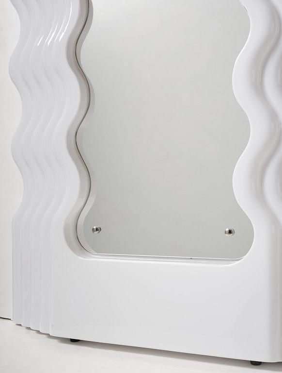 Ettore Sottsass, an "Ultrafragola" mirror, Poltronova, Italy, 21st century.