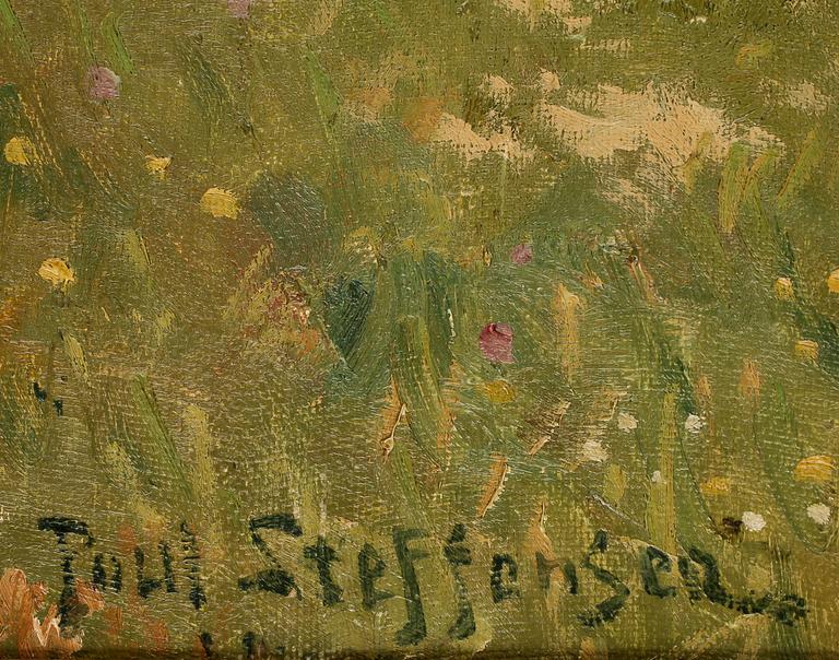 POUL STEFFENSEN, olja på duk, signerad och daterad 1920.