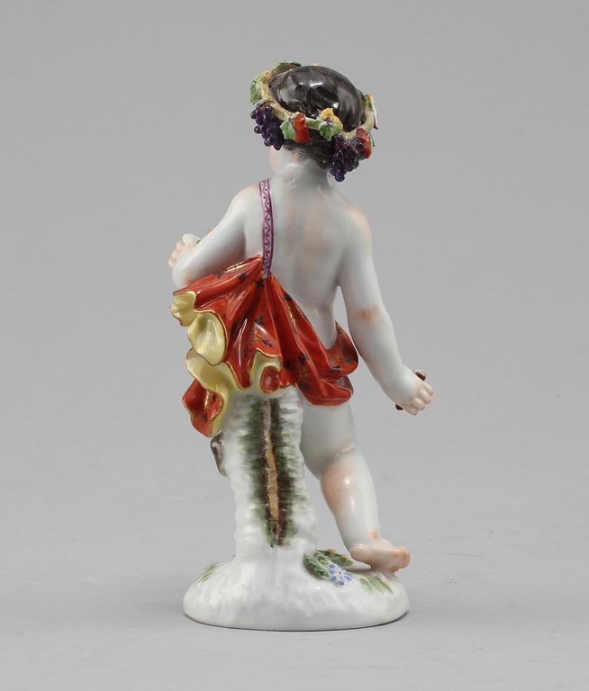 FIGURIN, porslin, Meissen, omkring 1900.