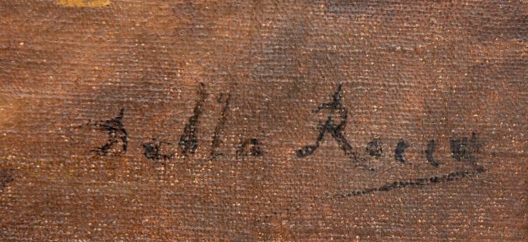 Unknown artist 19th/20th century, sheep in a stable.