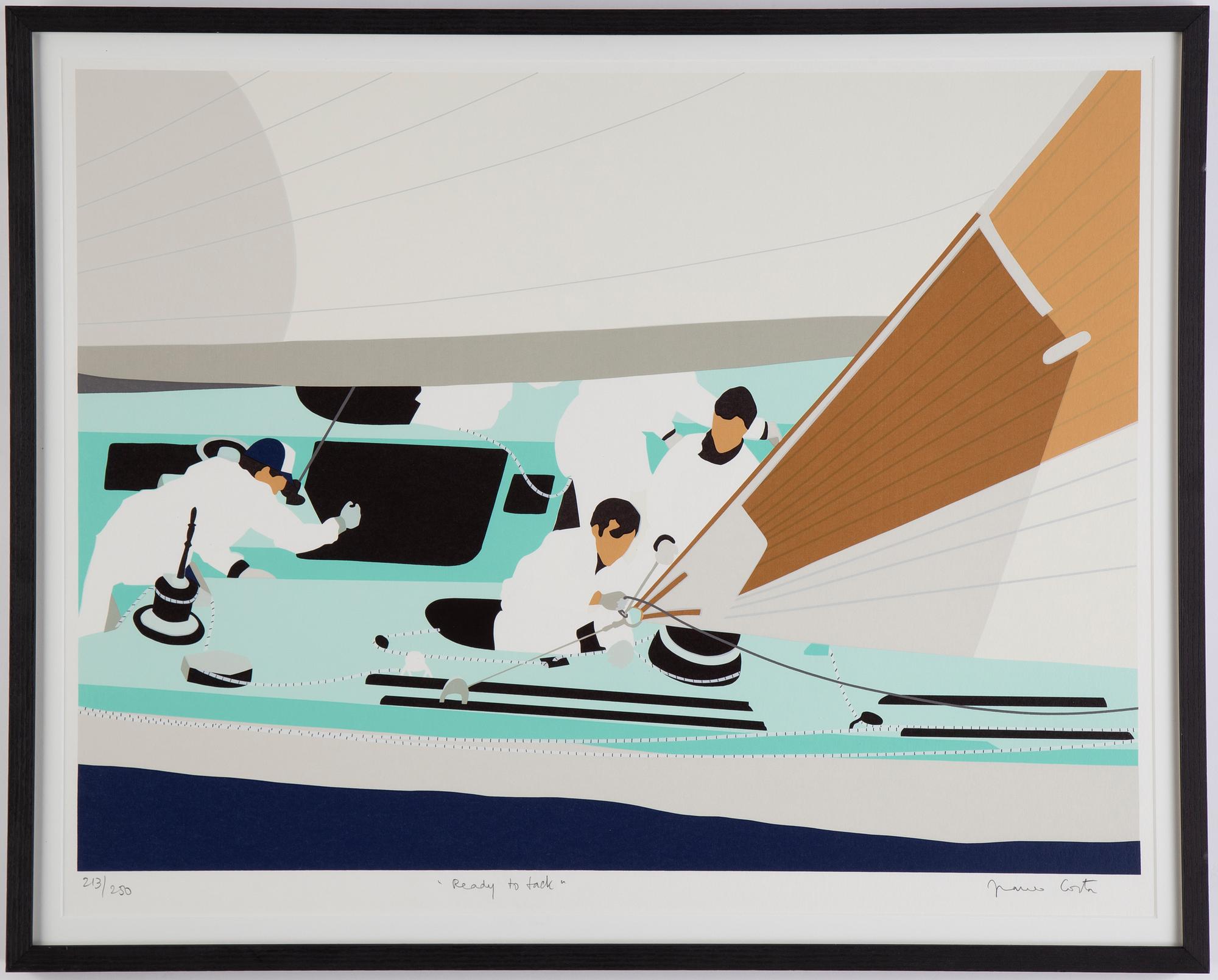 Franco Costa, silkscreen in colours, signed 213/250.