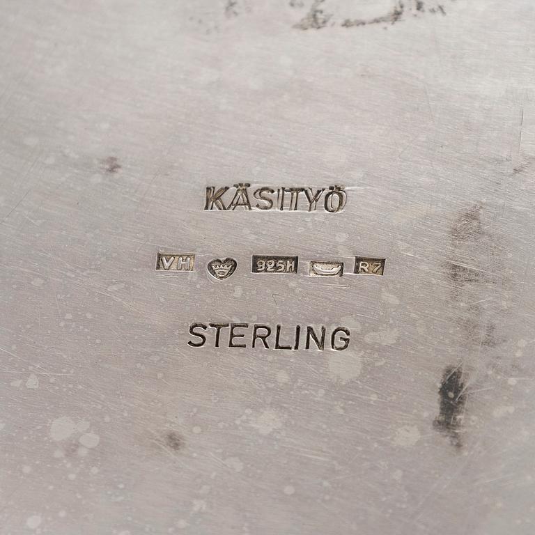 Väinö Hamara, fat, sterling silver, Helsingfors 1970.