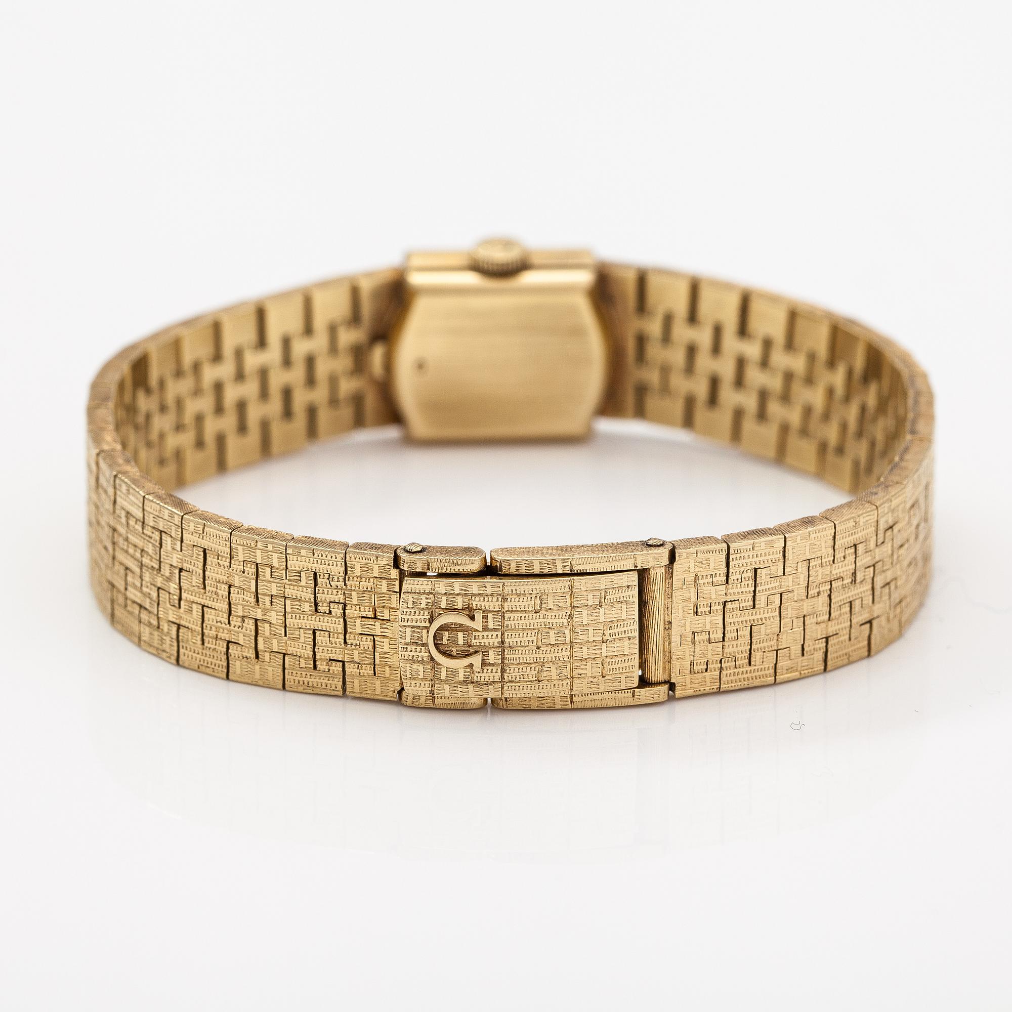 Omega, wristwatch, 14 x 14 mm.