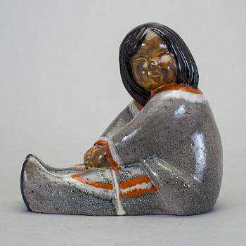 FIGUR, keramik, Vicke Lindstrand, Upsala-Ekeby, 1900-talets andra hälft.