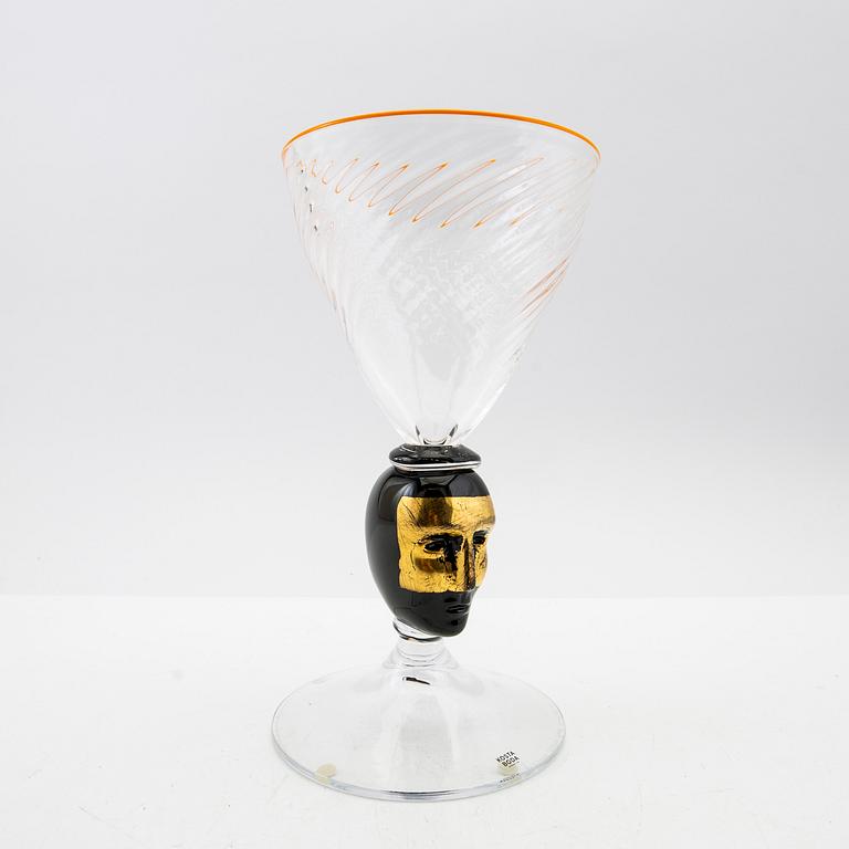 Bertil Vallien, Pokal, "Head first", lim. ed., Kosta Boda.