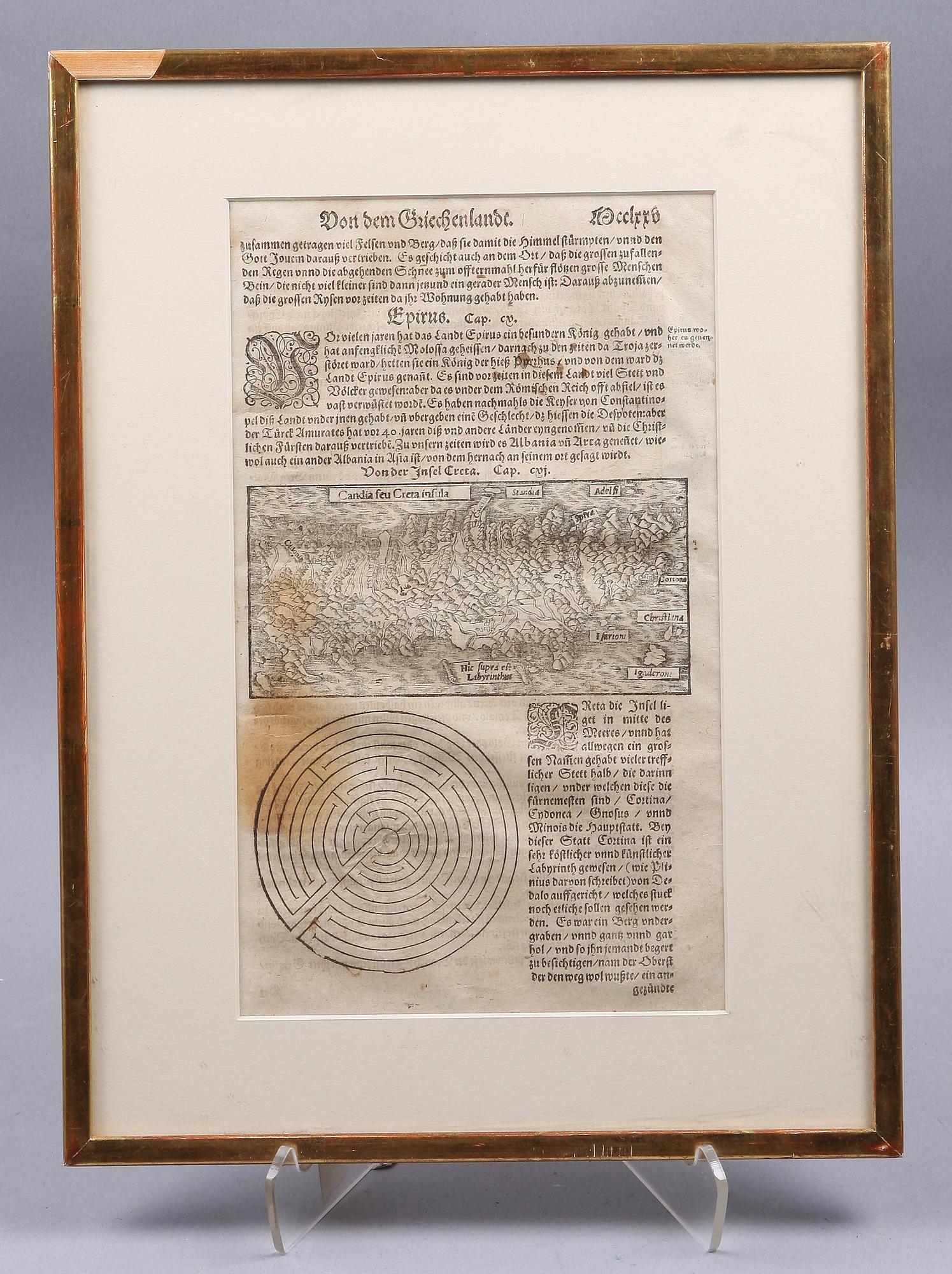 TRÄSNITT, ur Sebastain Munsters "Cosmographia", 1544.