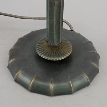 BORDSLAMPA, art déco, märkt Zenith, 1900-talets första hälft.