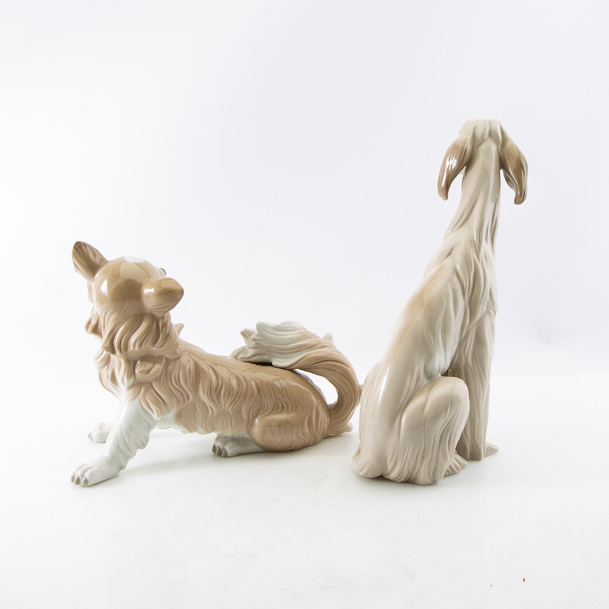 Figuriner 2 st Lladro Spanien porslin.