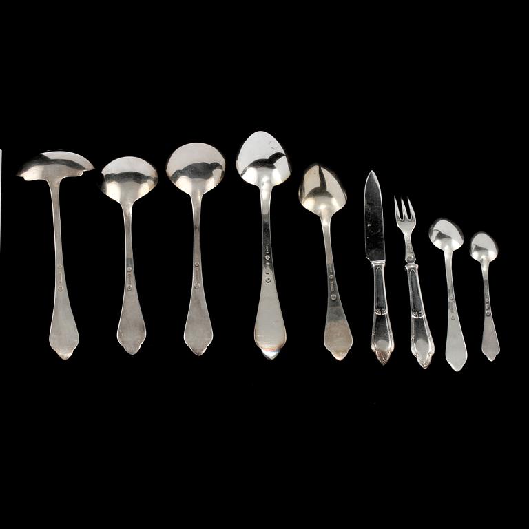 BESTICK, 45 st, silver, I Paulsen, Köpenhamn 1920 - 1924. Vikt 1401 g.