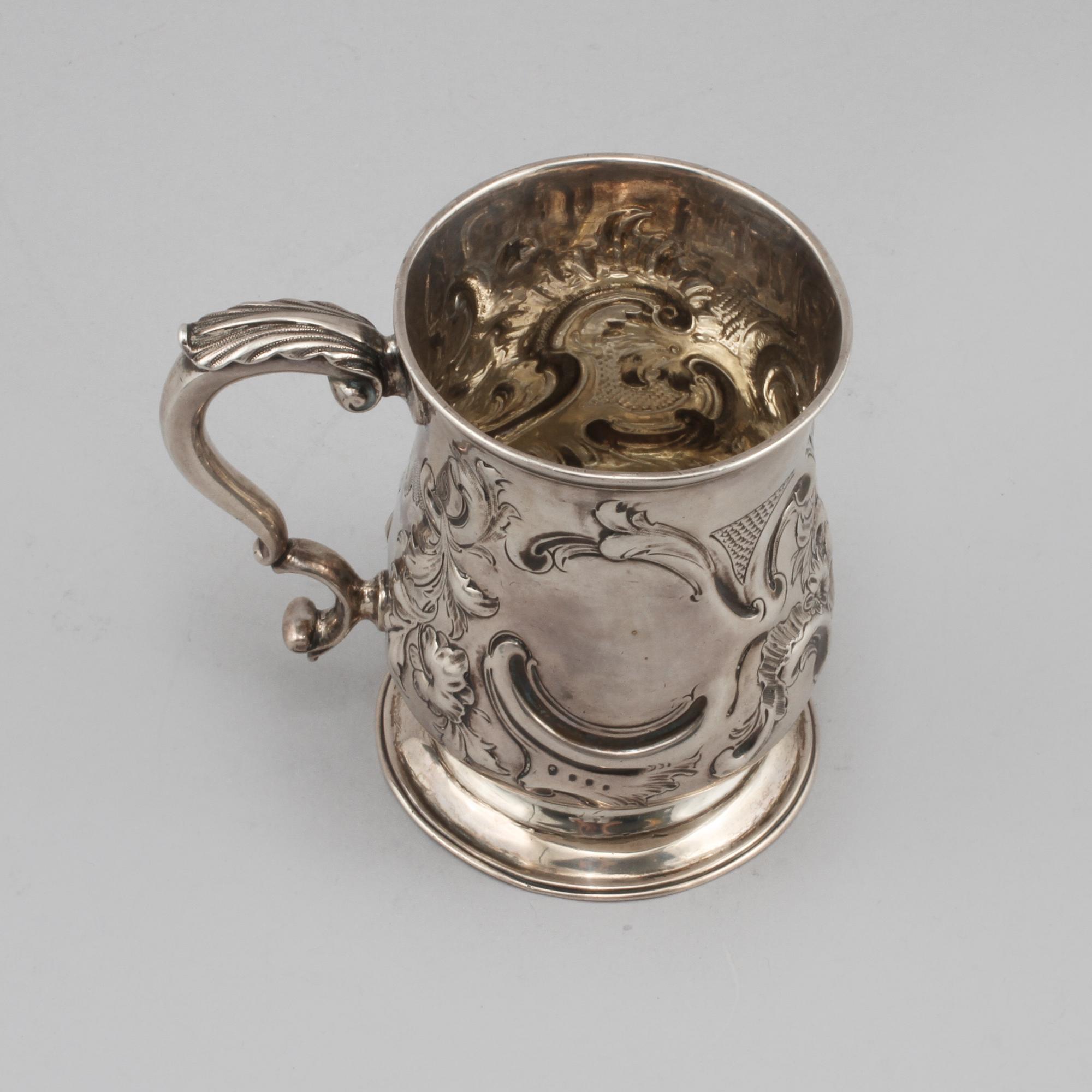 MUGG, silver, John Swift, London, England, 1765, vikt 209 gram.