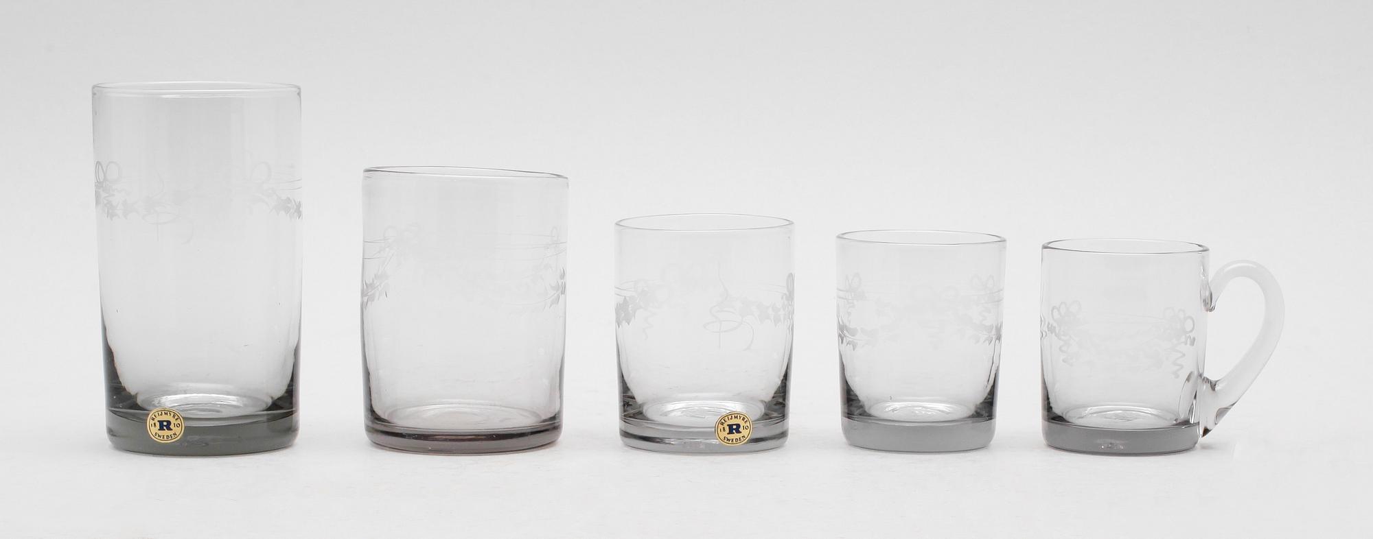 SERVISGLAS, 27 delar, "Antik", Reijmyre.