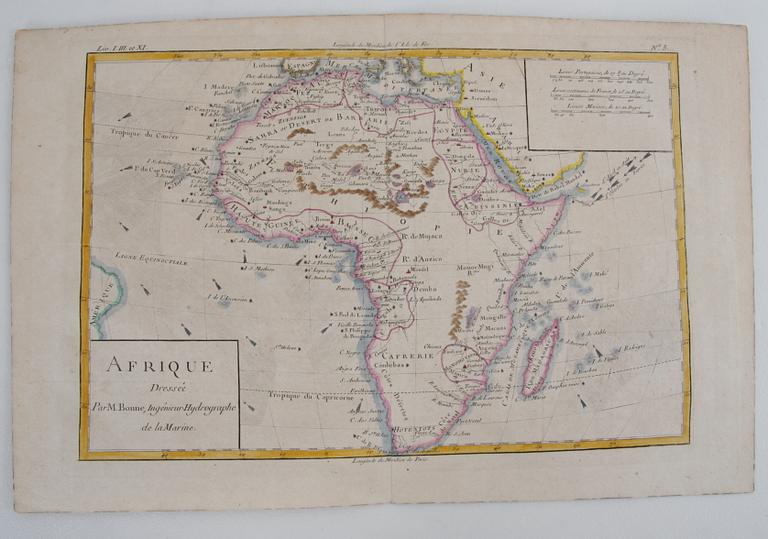 KARTA, "Afrique", M Bonne 1790.