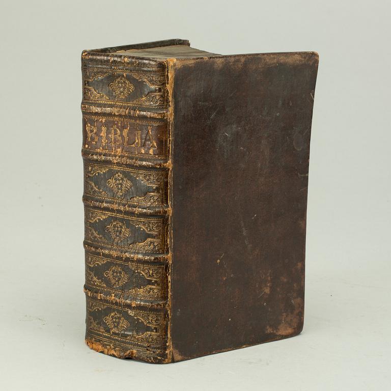 BIBLIA, tyckt hos Lorentz Ludwig Grefing, Stockholm 1746.