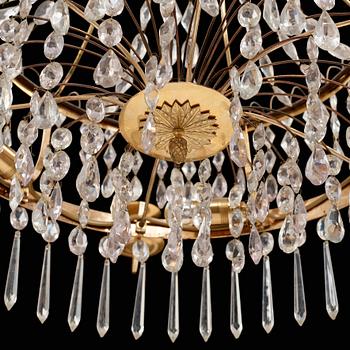 A late Gustavian seven-light chandelier, circa 1800.