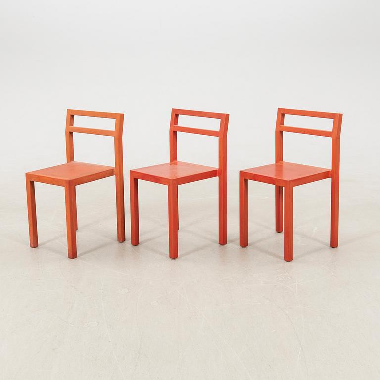 Boris Berlin & Poul Christiansen (Komplot design), chairs 7 pcs "Non" for Källemo 2000s.