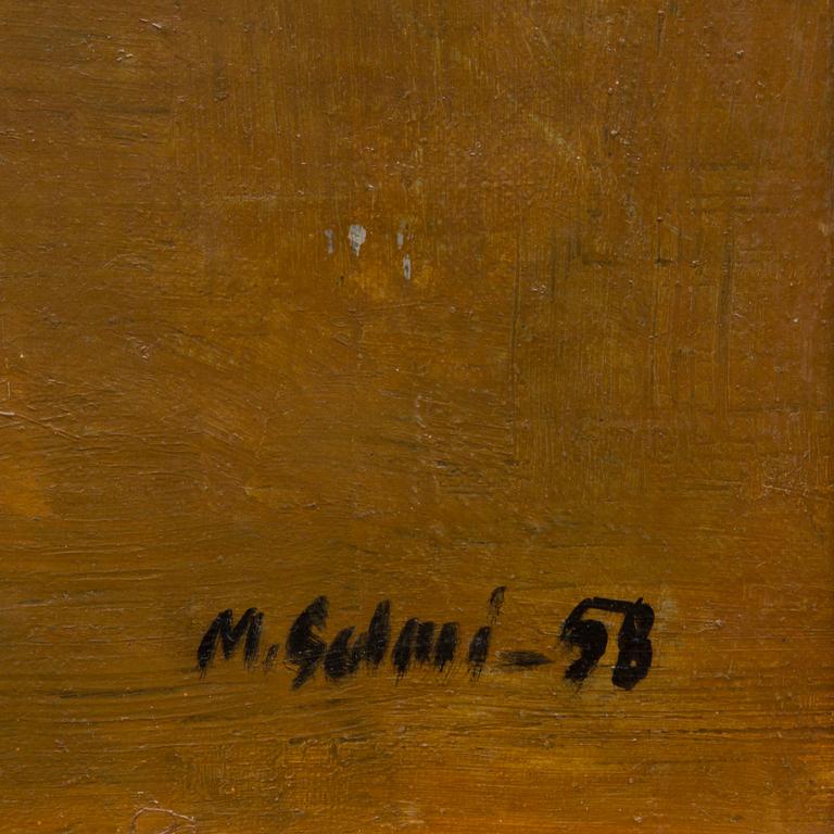 Oil on canvas, signed and dated -58.