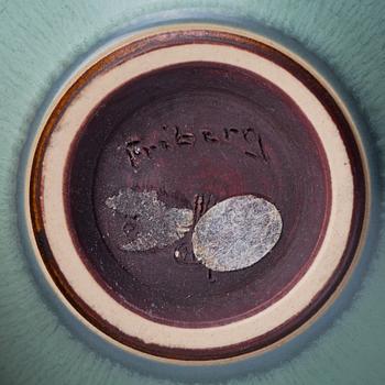 Berndt Friberg, a stoneware vase, Gustavsberg studio, Sweden 1958.