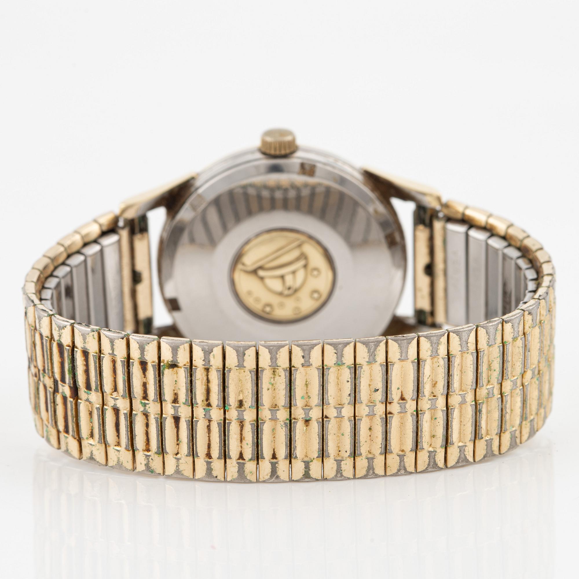 Omega, Constellation, "Pie-Pan", armbandsur, 34 mm.