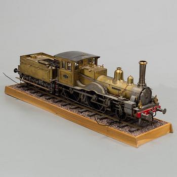 MODELL AV ÅNGLOK, med tender, "240 Leeuwenhoek", tillverkad av Gunnar Ericsson, 1980- /90-tal, spårvidd 3,5 tum.