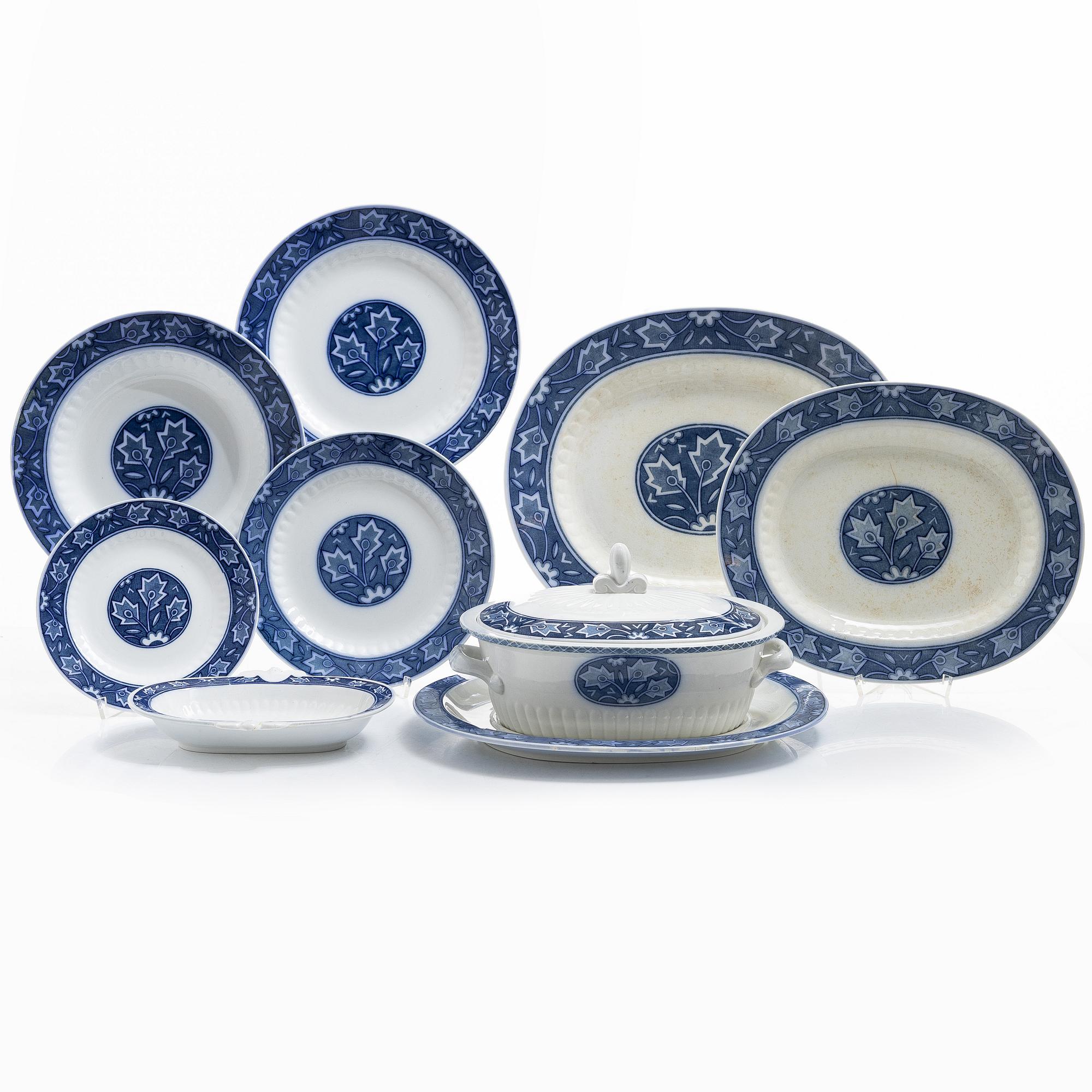 Wilhelm Kåge, A cream ware dinner service, Sweden, Gustafsberg, Wilhelm Kåge, Safir. (49 pieces).