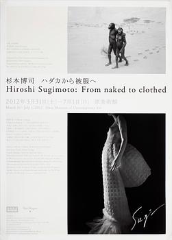 Hiroshi Sugimoto · HIROSHI SUGIMOTO, utställningsaffisch på tjockt papper, "From naked to cloth", 2012, signerad.