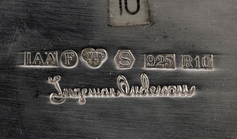 VAS, sterlingsilver, Ingemar Andersson, 1991. Vikt ca 400 gram.