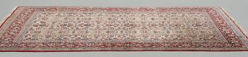 MATTO, semi-antique/Old Nain Tuteshk, part silk, ca  228 x 150 cm.