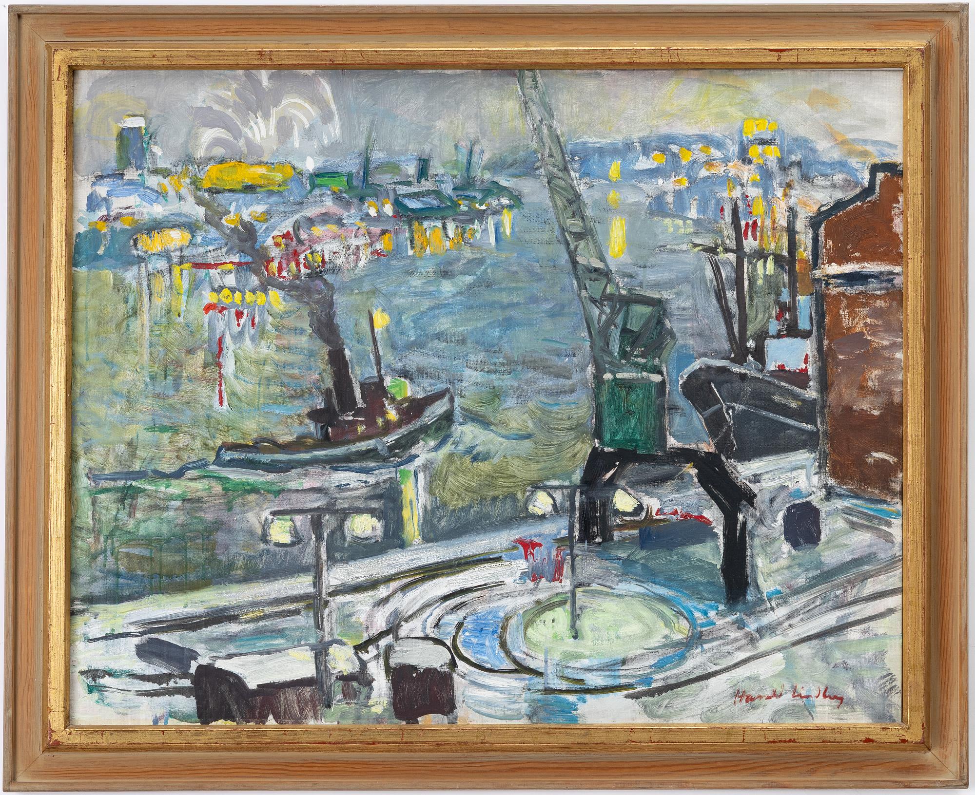 Harald Lindberg, "Lyktor på kajen".