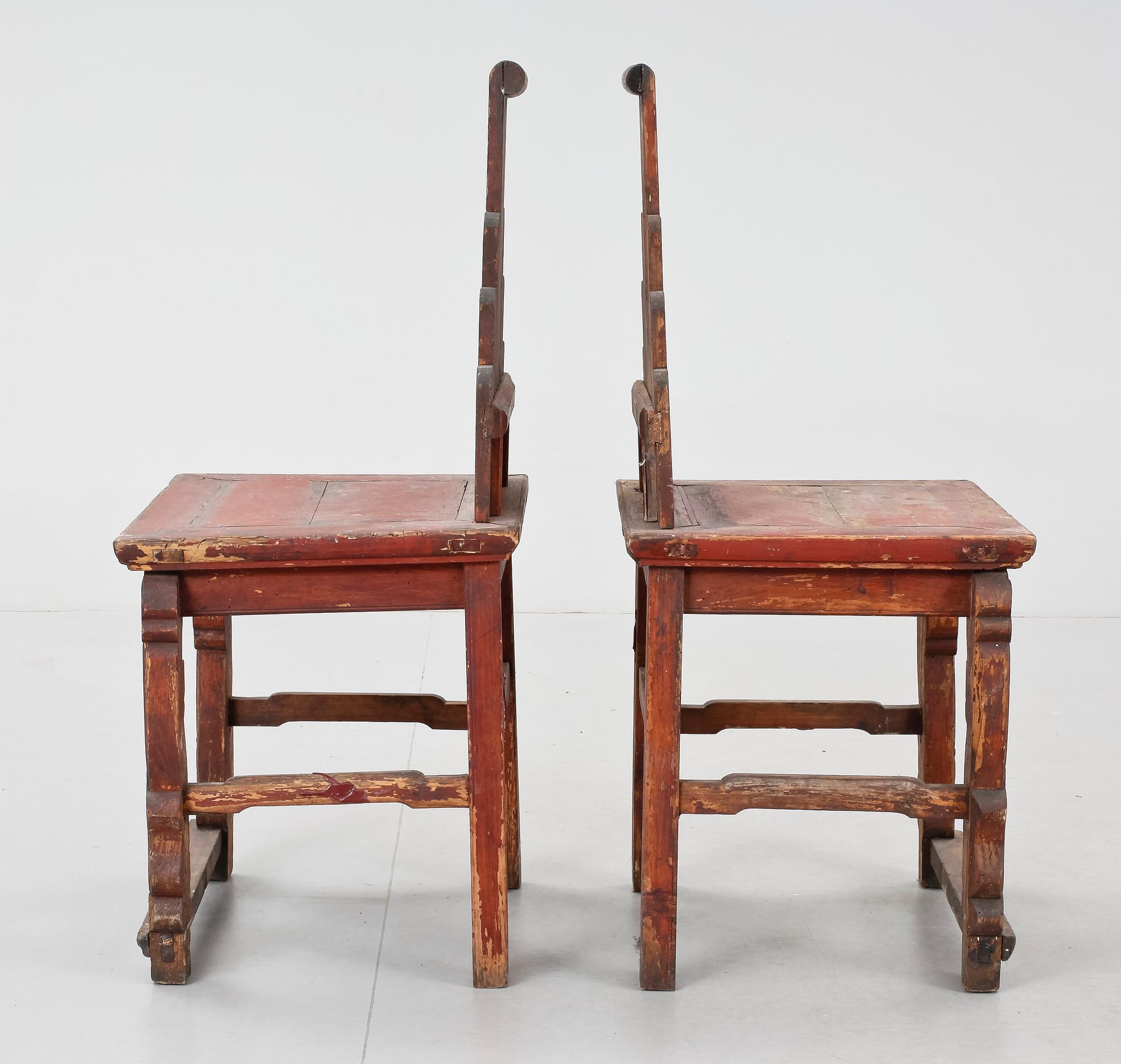 STOLAR, ett par, Kina, 1800/1900-tal.
