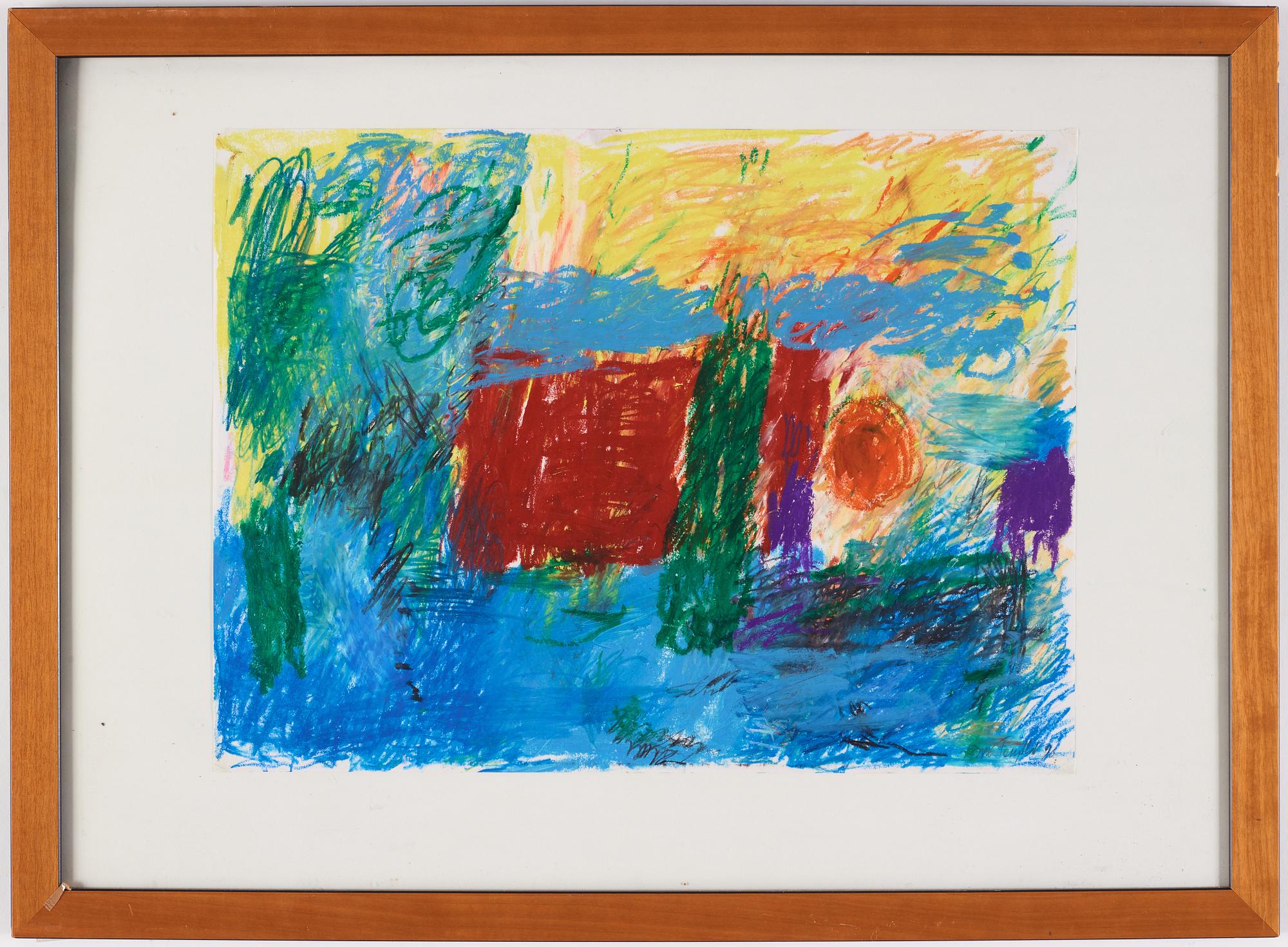 ARNE TENGBLAD, pastel on paper, signed Arne Tengblad and indistinctly dated.