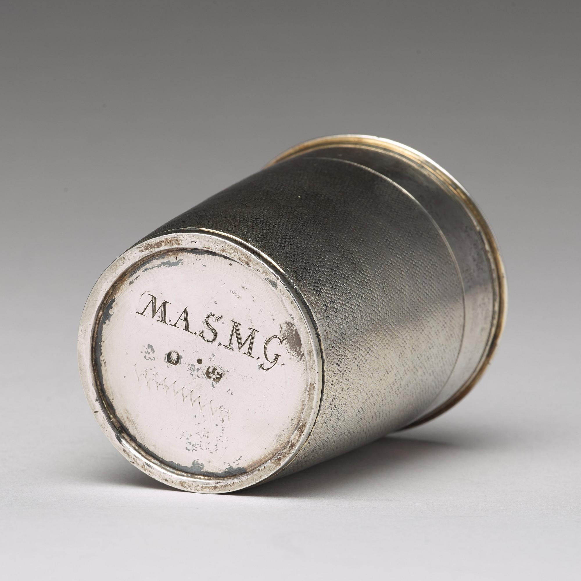 Thomas Ringler, bägare, sk ormskinnsbägare, silver, Nürnberg (1661-1704).
