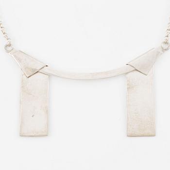 Birger Haglund, collier, sterlingsilver, Stockholm 1984.