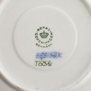 Kaffeservis, 10 delar, porslin, "Musselmalet", Royal Copenhagen, Danmark.