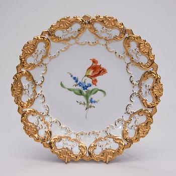 TALLRIK, porslin, Meissen, 1900-talets första hälft.