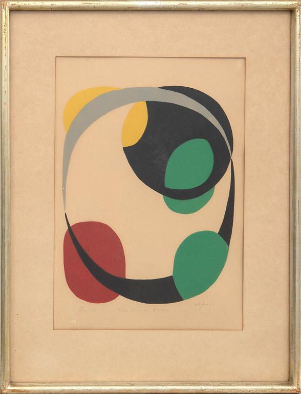 Pierre Olofsson, colour lithograph.