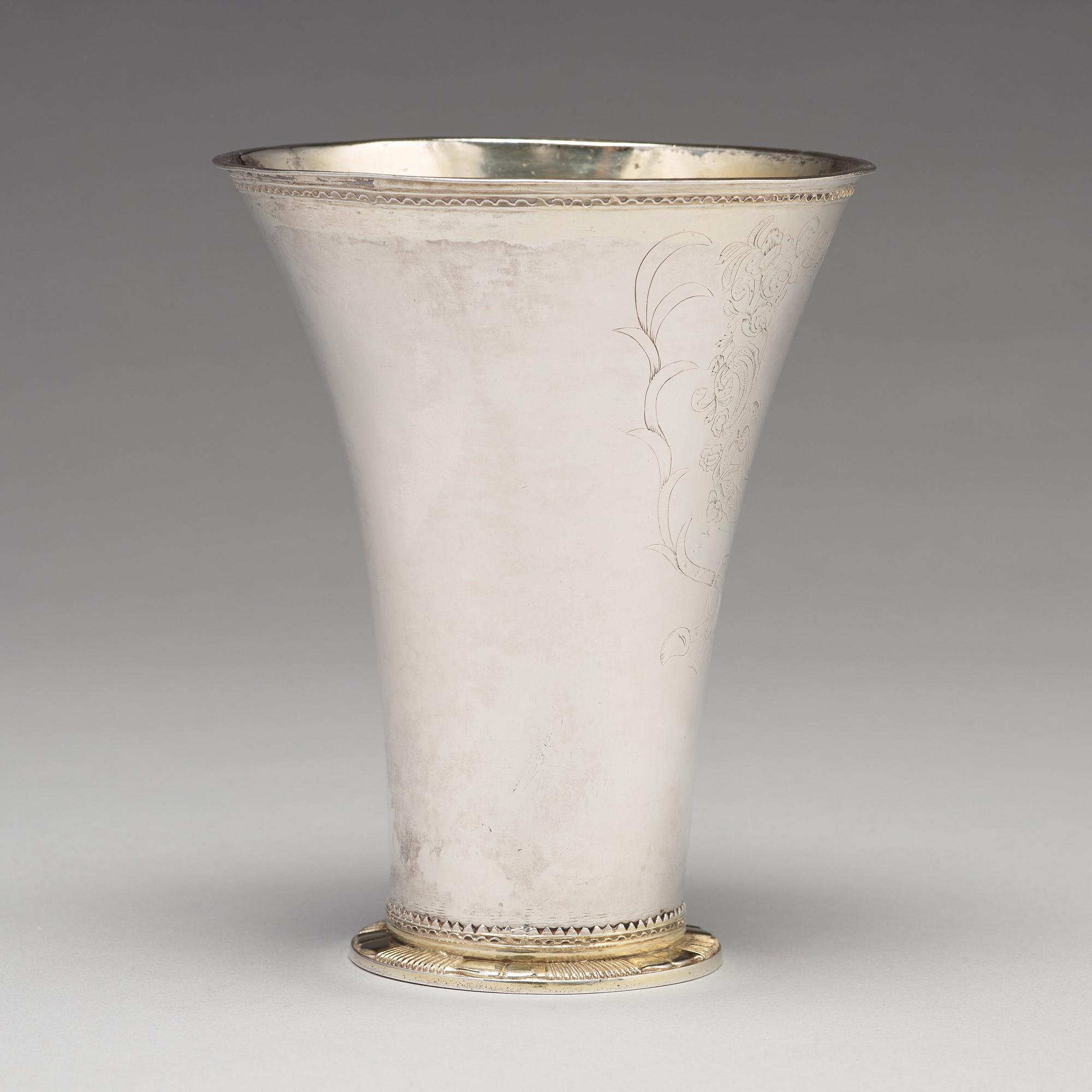 Carl Petter Tellander, bägare, silver, Jönköping 1775.