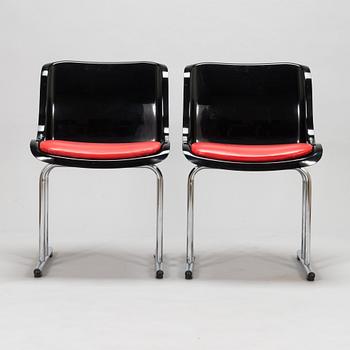 Yrjö Kukkapuro, tuoleja, 4 kpl, malli 3415, valmistaja Haimi, 1970-luku.