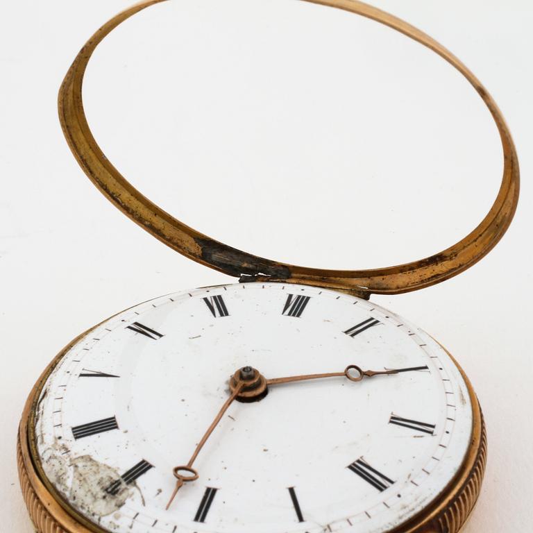 POCKET WATCH, case marked "FLB", inner case marked "Breguet à Paris", 53 mm.