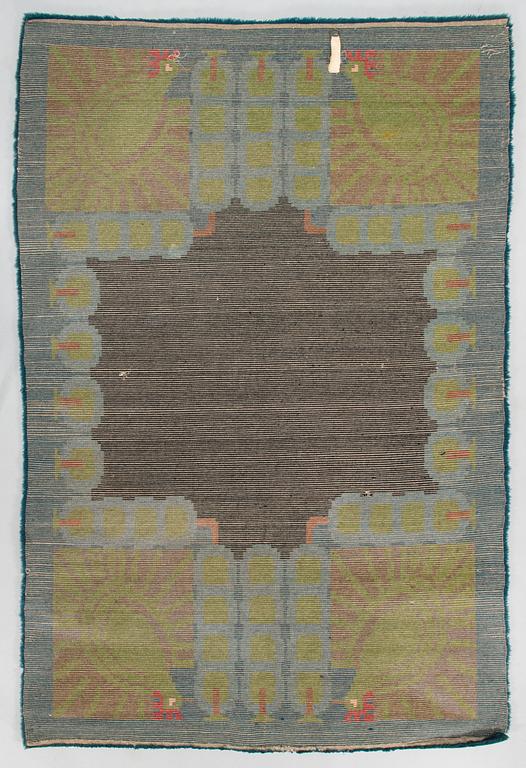 Ilona Jalava, A Finnish long pile rya rug, for Friends of Finnish Handicraft. Circa 200 x 135 cm.