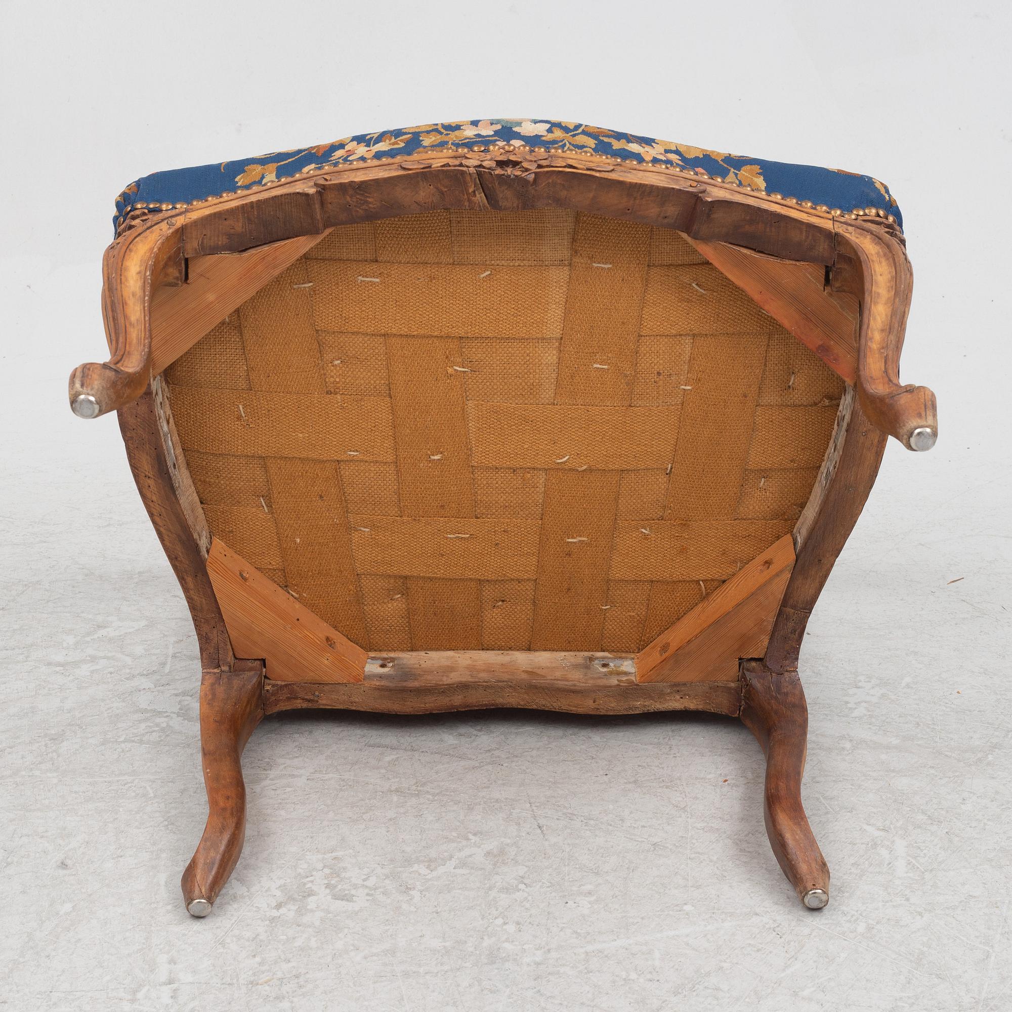 Karmstol, Louis XV, 1700-talets mitt.