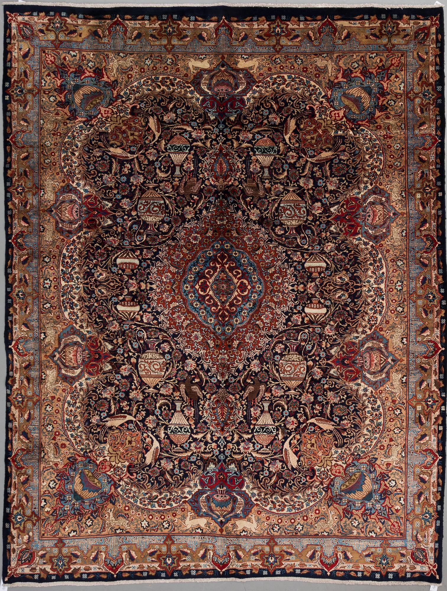 A CARPET, Kashmar, around 379 x 293 cm.