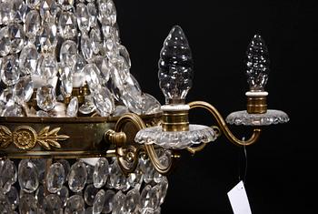 LJUSKRONA, empirestil, sent 1800-tal. H 120.