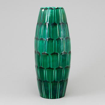 An 'Adria' earthenware floor vase from Upsala Ekeby, mid 20th Century.