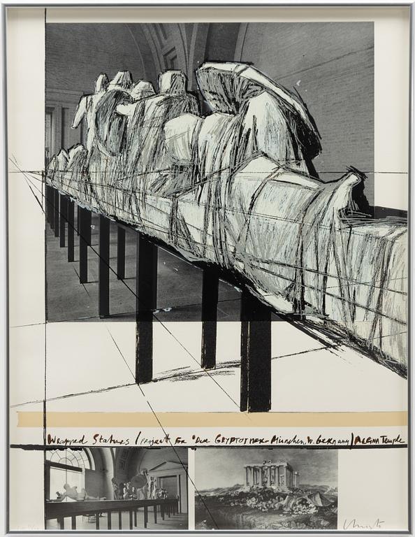 Christo Vladimirov Javacheff, "Wrapped statues, Project for Die Glyptothek, München".