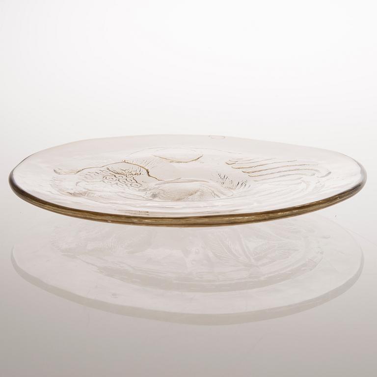 OIVA TOIKKA, dekorationsfat, signerad Oiva Toikka, Nuutajärvi Notsjö,