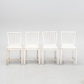 Chairs, 4 pcs, first half of the 19th century.