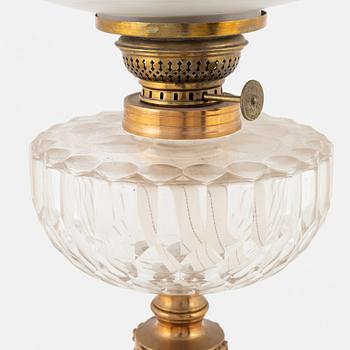 a Skultuna kerosene lamp, early 20th century.